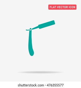Razor icon. Vector concept illustration for design.