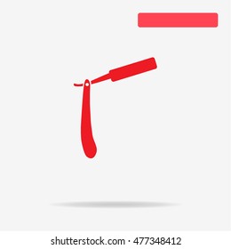 Razor icon. Vector concept illustration for design.