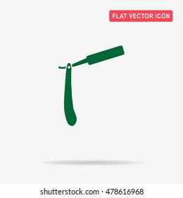 Razor icon. Vector concept illustration for design.