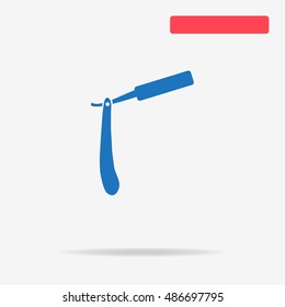 Razor icon. Vector concept illustration for design.