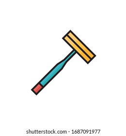 razor icon vector illustration. razor icon filled outline style design