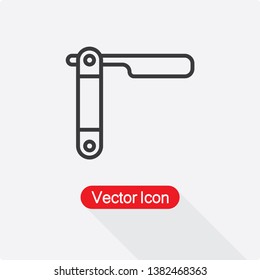 Razor Icon Vector Illustration In Flat Style Eps10