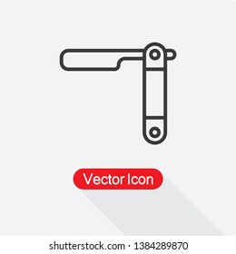 Razor Icon Vector Illustration In Flat Style Eps10