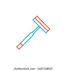 razor icon vector illustration. razor icon with two color style