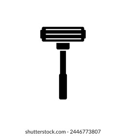 Vector de ícono de la maquinilla de afeitar. signo de la maquinilla de afeitar ilustración plana de estilo de moda en fondo blanco.. eps