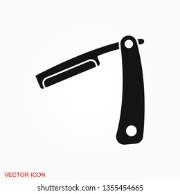 Razor icon vector sign symbol for design