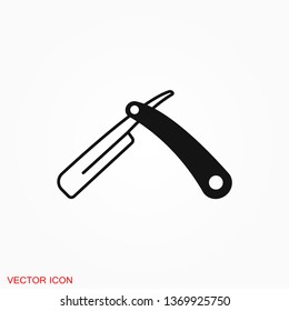 Razor Icon Vector Sign Symbol Design Stock Vector (Royalty Free ...