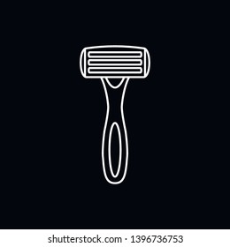 Razor icon vector sign symbol for design