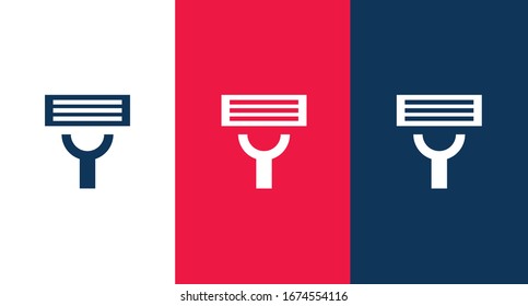 Razor icon for web and mobile