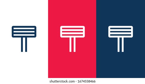 Razor icon for web and mobile