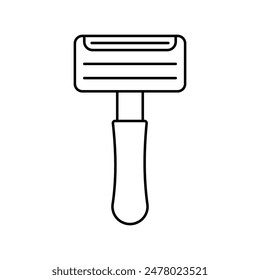 razor icon with white background vector stock illustration