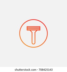 Razor icon.gradient illustration isolated vector sign symbol