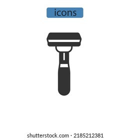 Razor icons  symbol vector elements for infographic web