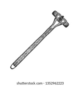 Razor illustration in hand drawn vector