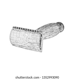 Razor illustration in hand drawn vector 