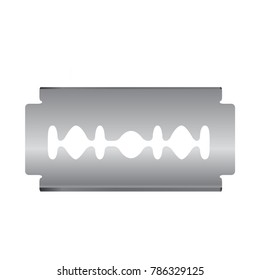 Razor isolated vector illustration.