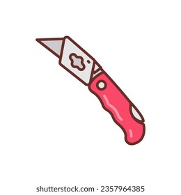 Icono Razor Knife en vector. Logotipo
