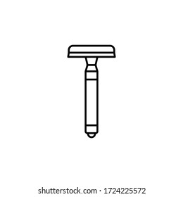 razor line illustration icon on white background