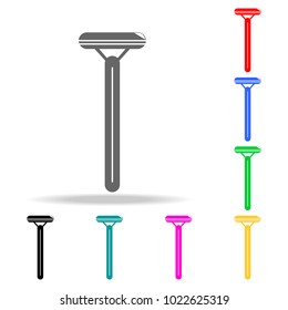 Razor linear icon. Shaving razor icon. Barber Element multi colored icons for mobile concept and web apps. icon for website design and development, app development. Premium icon on white background