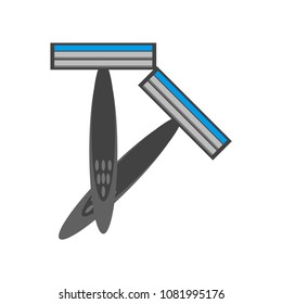 razor object icon vector