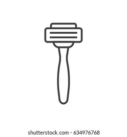 Razor outline icon.