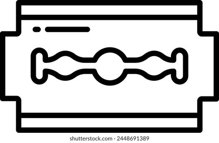 Razor outline icon vector illustration