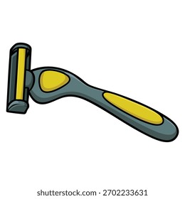Razor com cassete substituíveis vetor ilustração cartoon isolado no fundo branco perfeito para limpeza pessoal e higiene temática projetos
