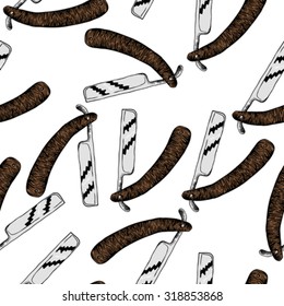 razor seamless pattern