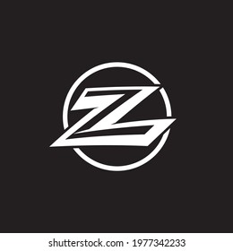Razor Sharp Letter Z in Bold and Distinct Style inside a Perfect Round Shape