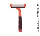 Razor for shave vector cartoon illustration isolated on a white background.