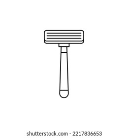 Razor shaver icon in line style icon, isolated on white background