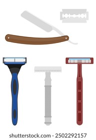 razor for shaving flat style vector illustration isolated on white background