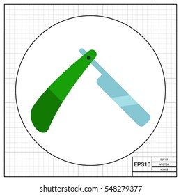 Razor for shaving icon
