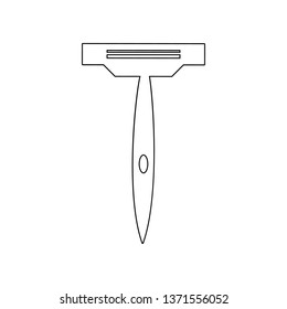 razor for shaving icon. Element of Barber for mobile concept and web apps icon. Outline, thin line icon for website design and development, app development