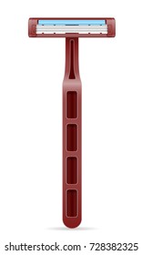 razor for shaving stock vector illustration isolated on white background