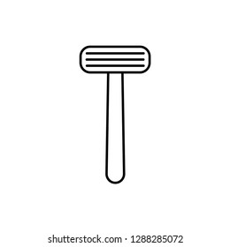 Razor sign - simple icon