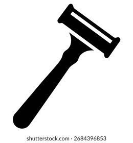 Razor silhouette icon vector on white background 