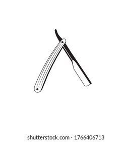 
Razor silhouette, vector illustration for logo