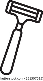 silhueta razor vetor fundo branco.