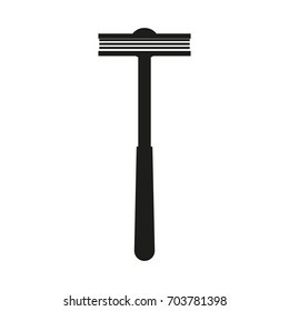 Razor silhouettes Vector black icon on white background