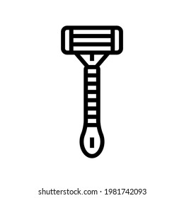 razor tool line icon vector. razor tool sign. isolated contour symbol black illustration