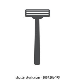 Razor triple blade basic vector icon