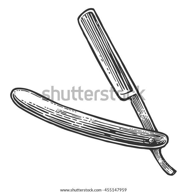 Razor Vector Black Illustrations Isolated On Stock Vector (Royalty Free ...