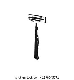 razor vector doodle sketch isolated on white background