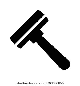 razor vector glyph flat icon 