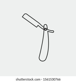 Razor vector icon illustration sign