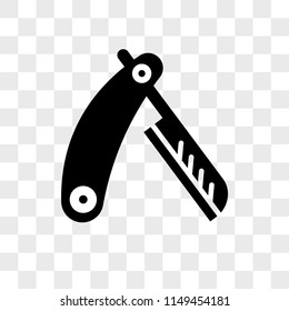Razor vector icon on transparent background, Razor icon