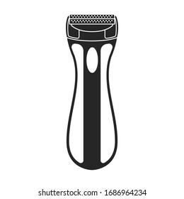 Icono vectorial Razor.Icono vectorial negro aislado en el afeitador de fondo blanco.