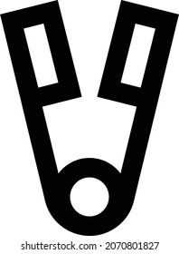 ilustración de razor Vector en un fondo transparente. Símbolos de calidad premium. Icono vectorial de trazo para el concepto y diseño gráfico.