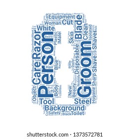 razor word cloud. tag cloud about razor